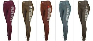 Zubaz NFL Patriots Steelers Browns Eagles or Saints Women's Mesh Print Leggings - Picture 1 of 16