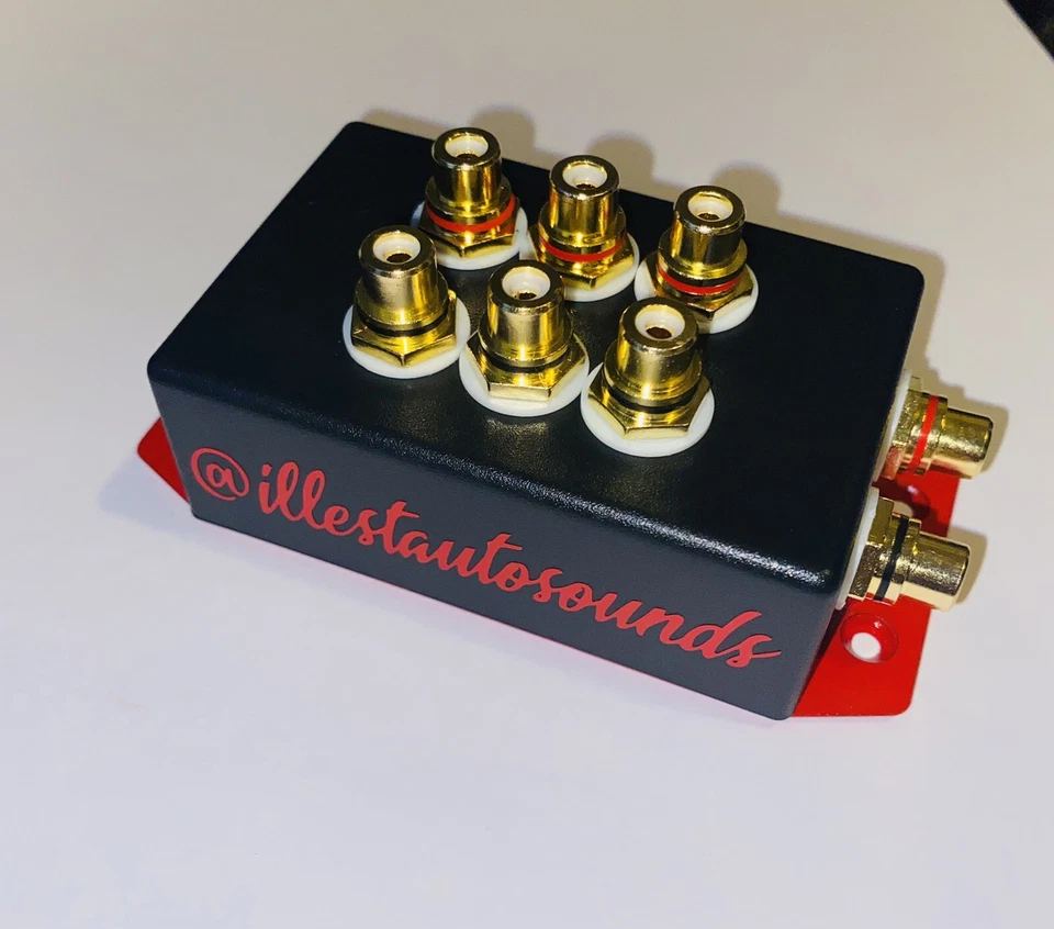 rca distribution block 1-3 rca splitter In Black And Red Label - Image 1 of 1