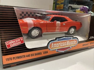 American Muscle 1970 Plymouth Cuda 440 1:18 Six Barrel Diecast Mopar Nationals#5 - Picture 1 of 10