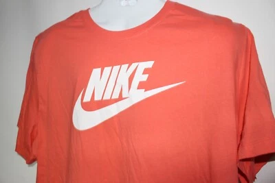 NIKE ORANGISH-RED 100% COTTON  S/S T-SHIRT SZ: 3XL 3X XXXL NWT DR0515-814 - Image 1 of 2