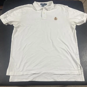 Vintage Polo Ralph Lauren Herren L Kurzarm Wappen Logo Hemd Grau Preppy Freizeit - Bild 1 von 6
