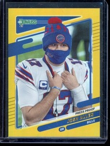 2021 Panini Donruss Press Proof Premium Image Variation Josh Allen #225