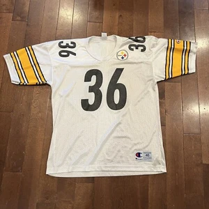 Pittsburgh Steelers Jerome Bettis Jersey Mens Size 40 Champion White - Picture 1 of 8