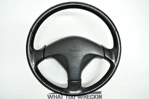 RARE MITSUBISHI LANCER & MIRAGE CE LEATHER STEERING WHEEL - 3 SPOKE - SRS AIRBAG - Picture 1 of 8