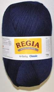 150g REGIA Sockenwolle 6-fach Schachenmayr filzfrei Sparpreis Fb. 324 dunkelblau - Bild 1 von 2