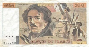 France   100  Francs  1991  Series  S.171  Circulated Banknote Me25 - Picture 1 of 2