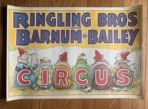 Vintage Ringling Bros and Barnum & Bailey Circus Clowns Poster P 149 - Picture 1 of 7