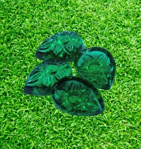 Hand Carved Green Moldavite Pear Cut Lot 20.60Ct 4 Pieces Certified Gemstone NMD - Picture 1 of 7