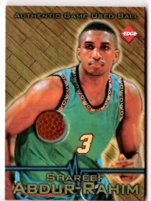 1997 Collector's Edge Juego Pelota Usada #3 Shareef Abdur-Rahim Vancouver Grizzlies Foto 1 de 2