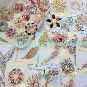 22pcs wholesale pins brooches wedding party jewelry bridal crystal enamel animal - Picture 1 of 11
