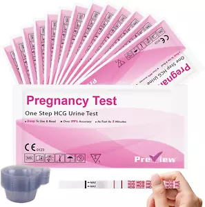 Preview 25 Schwangerschaftstest Frühtest Streifen 10 Miu/Ml Hcg Test Zuverlässig - Bild 1 von 12