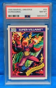 1990 MARVEL UNIVERSE # 69 DORMAMMU PSA 8 NM-MT # 98638925 SUER-VILLAINS - Foto 1 di 2