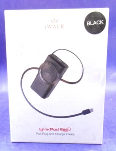iWalk Link Pod Reel Mobile Battery Charger, Black - Picture 1 of 3