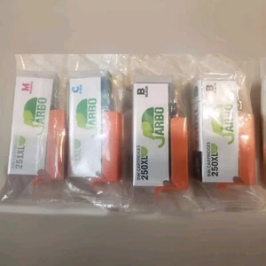 JARBO Ink cartridges 250xl -2 Black 251XL 1 Cyan- 1 Magenta Ink Cartridge NEW - Picture 1 of 4