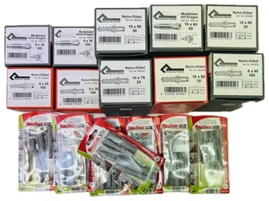 1 Kg allfa Fischer Dübel Sonderposten in Größen 5 6 8 10 12 14 16 Mix - Bild 1 von 6