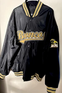 Steve & Barry's XXL Broncos Western Michigan University Varsity Black Jacke - Bild 1 von 5