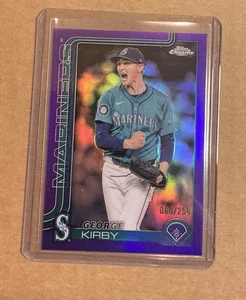 2025 Topps Chrome #223 George Kirby Purple Refractor /250 - Picture 1 of 1