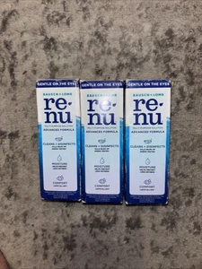 Bausch&Lomb Re-Nu Advanced Formula solución multiusos 12 oz, paquete de 3 caducidad 1/26 - Imagen 1 de 1