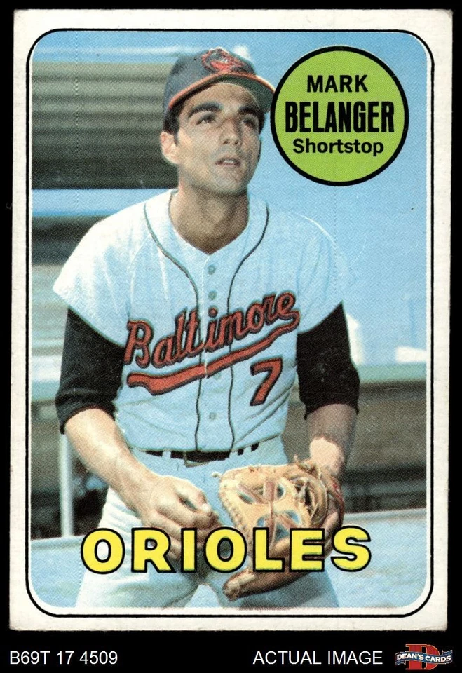 1969 Topps #299 Mark Belanger Orioles 3 - VG - Image 1 of 1