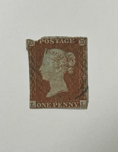 Gran Bretagna 1841 Imperf #3 Usato *Annullamento numerico blu* LE750 - Foto 1 di 2