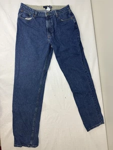 Y2K Tommy Hilfiger Men's Jeans Vintage 2000s Baggy Tapered Straight Logo 34 * 34 - Picture 1 of 12