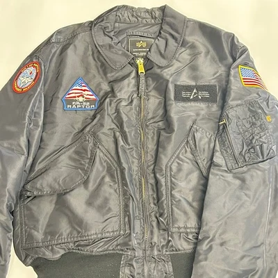 Alpha Industries MA-1 Flight Jacket Lockheed Martin F/A 22 Raptor DOD RARE 2XL - Image 1 of 4