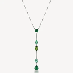 Brosway COLLANA GIROCOLLO Fancy -  in argento e zirconi verdi  FLG150 - Foto 1 di 2
