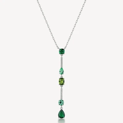Brosway COLLANA GIROCOLLO Fancy -  in argento e zirconi verdi  FLG150 - Immagine 1 di 2