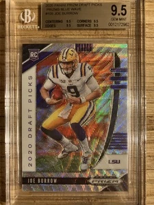 2020 PRIZM Joe Burrow RC #105 BGS 9.5 GEM SP Bengals LSU Blue Wave SP ROOKIE - Bild 1 von 4