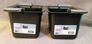 Sterilite Small Handle Baskets - Black - NEW 2 Pack 8.5 x 6.75 x 5.5 Inch - Picture 1 of 9