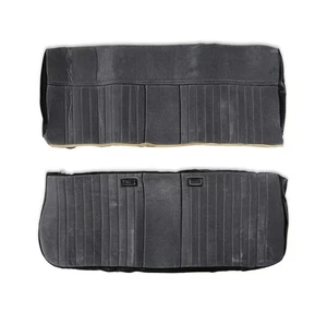Brothers Trucks 05-320 Seat Upholstery Kit-Deluxe Pleat Cloth/Vinyl-Black/Silver - Foto 1 di 6