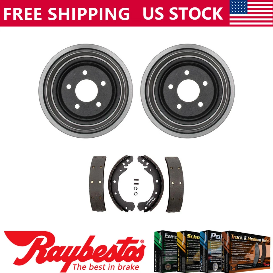 Kit de tambores de freno traseros y zapatas de freno para Pontiac Bonneville 1987-1990 - Raybestos Foto 1 de 4