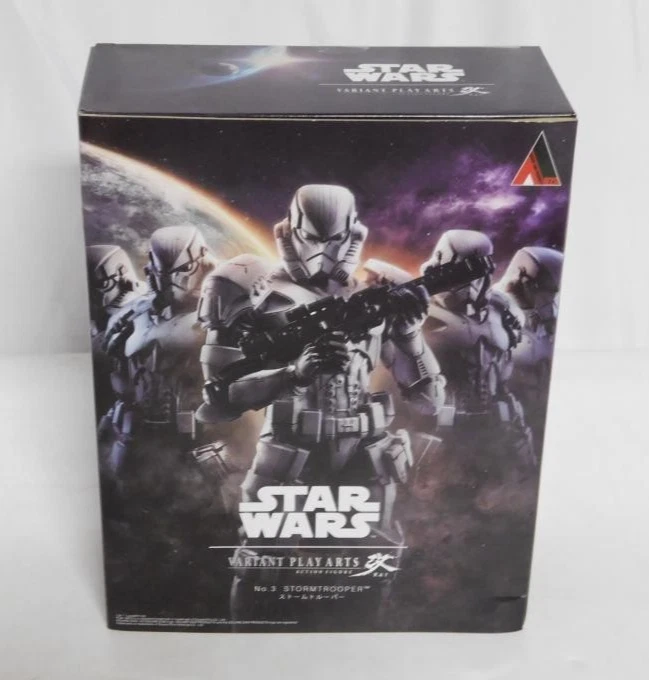 Boneco de ação PLAY ARTS KAI STAR WARS NO 3 STORMTROOPER 8" AUTÊNTICO NOVO *EUA* - Imagem 1 de 4