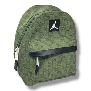 Nike Air Jordan Back Pack Monogram Limited Edition Olive Green 23 School Travel - Picture 1 of 3