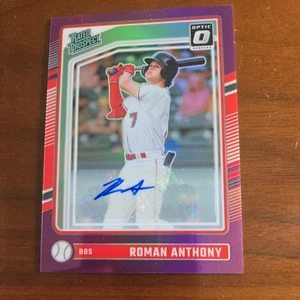 2024 Donruss Optic - Roman Anthony - Purple Rated Prospect Auto #’d /49 Mint - Picture 1 of 7