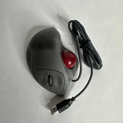 Mouse de roda Logitech TrackMan USB óptico trackball prata T-BB18 - Imagem 1 de 2