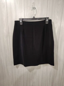 Vintage Petite Michele schwarzer Rock hergestellt in den USA Größe 12P Büro Karriere Kirche... - Bild 1 von 6