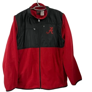 GENUINE STUFF SIZE XL RED FLEECE ALABAMA MENS JACKET EMBROIDERED - Picture 1 of 5
