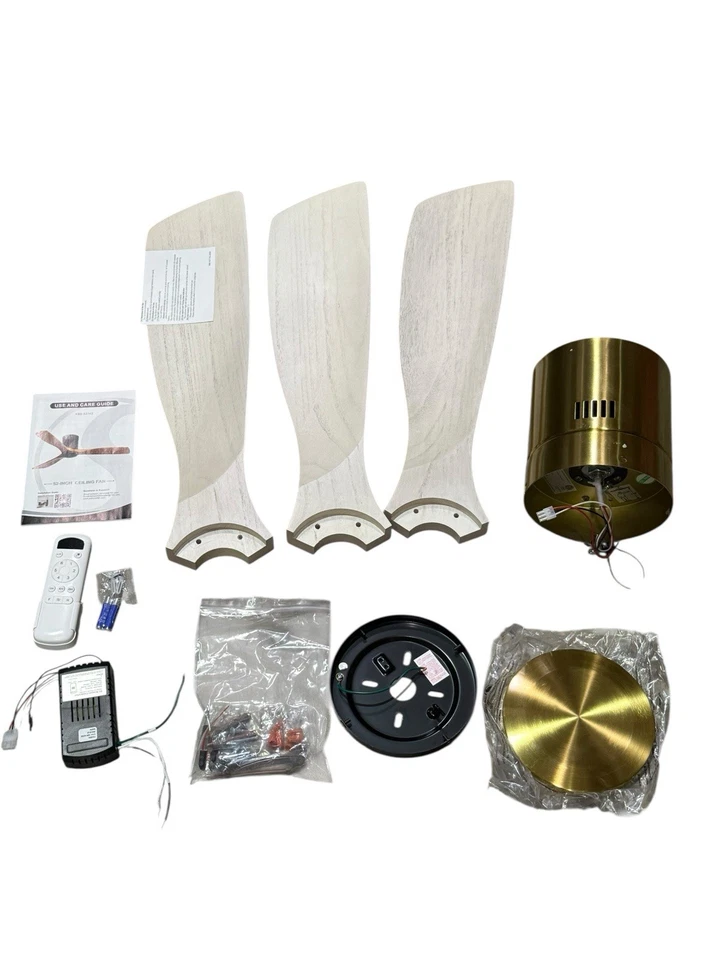 52” Carmel Contemporary Ceiling Fan Parts Only – Motor Not Working - Image 1 of 4