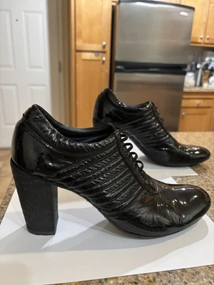 Rocco P. Women’s Shoes Size 40 5 Black Patent Leather Made In Italy Pre Owned Vt - Image 1 of 4