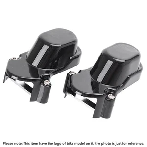 Fit Harley Sportster XL883 X1200 2005-2013 Rear Axle Cover Nut Caps ABS Black - Imagen 1 de 6