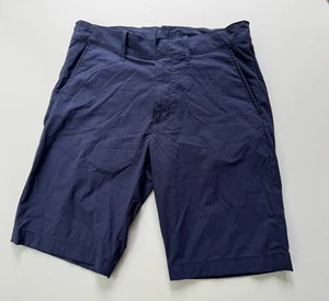 Crewcuts boys 16 navy blue chino shorts performance style polyester flex waist - Picture 1 of 7