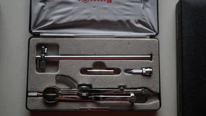 Präzisionszirkel-Set Reisszeug rOtring 4-teilig hochglanzverchromt  N° 307 - Picture 1 of 3