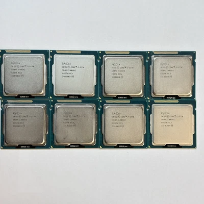 Lote de 8 - Procesador CPU Intel Core i7-3770 3,4 GHz cuatro núcleos SR0PK LGA 1155 Foto 1 de 2