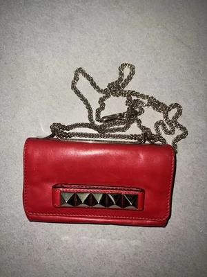 VALENTINO GARAVANI FUCHSIA VA VA VOOM ROCKSTUD CLUTCH BAG/HANDBAG - Image 1 of 4