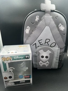 Loungefly Funko NYCC Nightmare Before Christmas Zero Mini Backpack & Pop 3000 LE - Picture 1 of 9