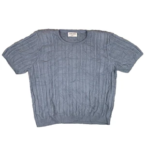 Alfred Dunner Kurzarmpullover blau Zopfmuster Größe Damen XL - Bild 1 von 11