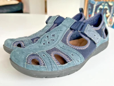 Zapatos Earth Origins Mujer 8 M Azul Cuero Informales Cómodos Foto 1 de 4