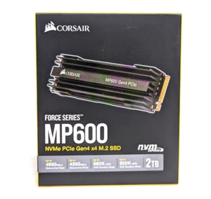 CORSAIR Force Ser ies MP600 NVMe PCle Gen4 x4 M.2 SSD NvmExpress 2TB Black - Afbeelding 1 van 5