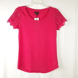 T-shirt donna The Limited maglia Parker manica pizzo taglia S rosa lampone - Foto 1 di 10